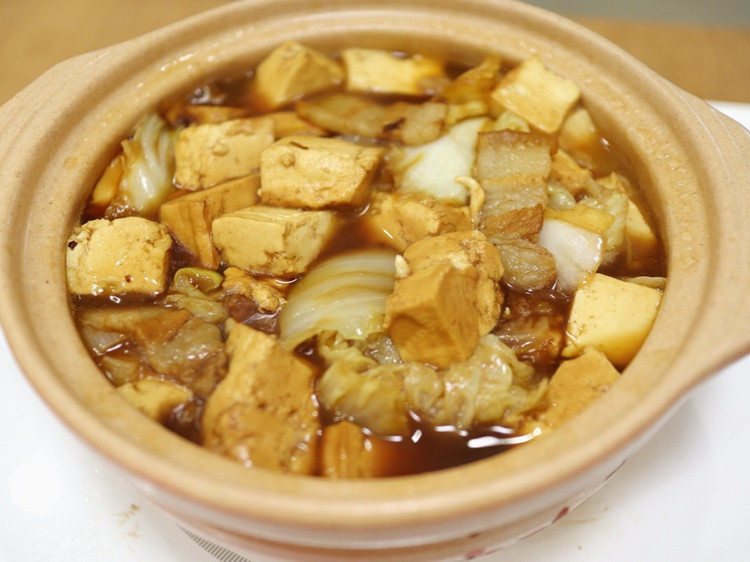 白菜豆腐砂锅煲图8