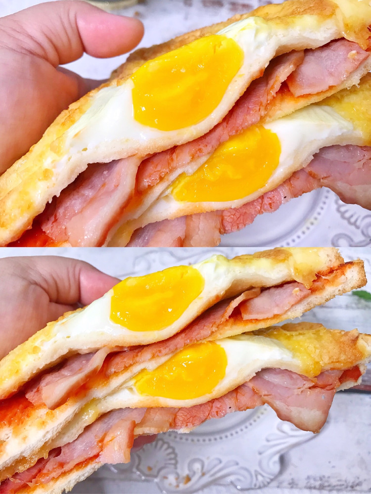 懒人早餐💯爆浆鸡蛋芝士吐司，比披萨好吃图5
