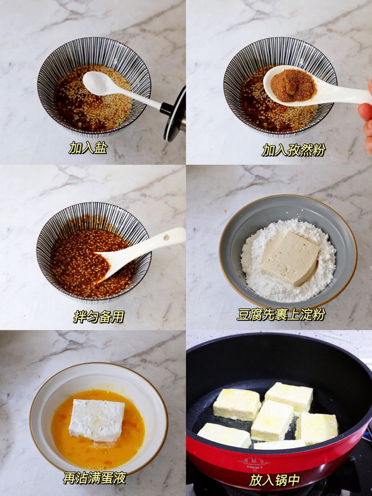 香煎孜然豆腐图6