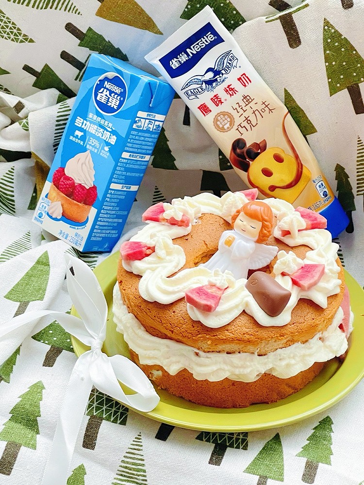 巧克力奶油戚风蛋糕～好吃又好看图3