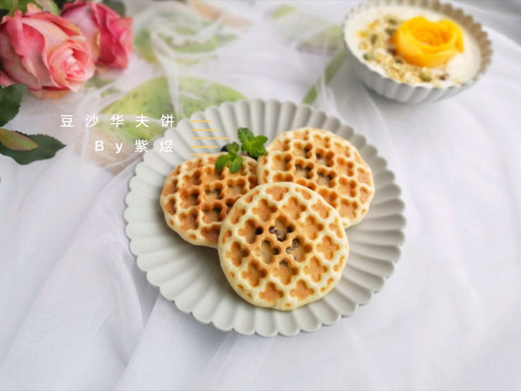 【早餐】豆沙华夫饼、黄桃酸奶、蜜桃黄桃拼图9