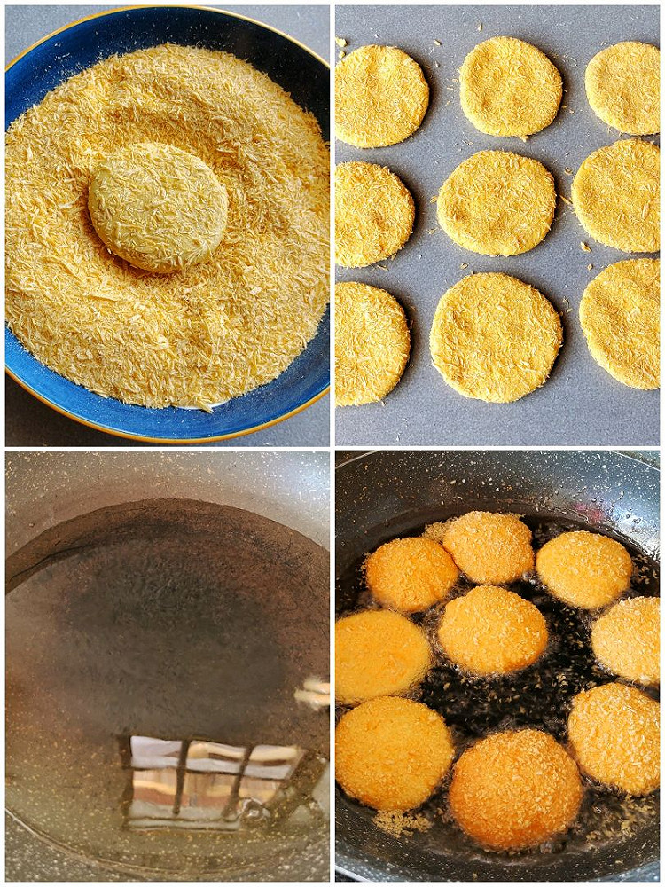 南瓜饼最好吃的做法，金黄酥脆，个个鼓大泡，放凉也不塌图4