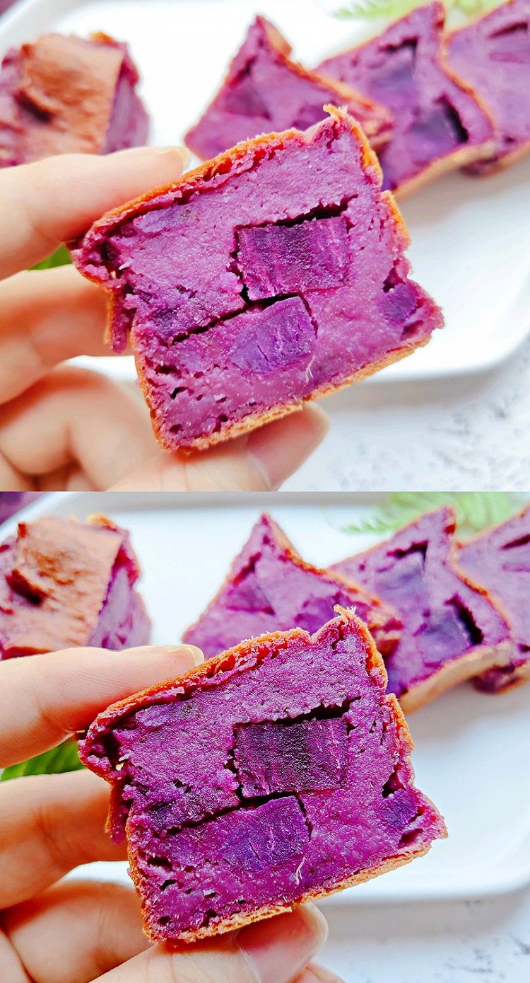 低卡减脂‖紫薯芝士磅蛋糕图2