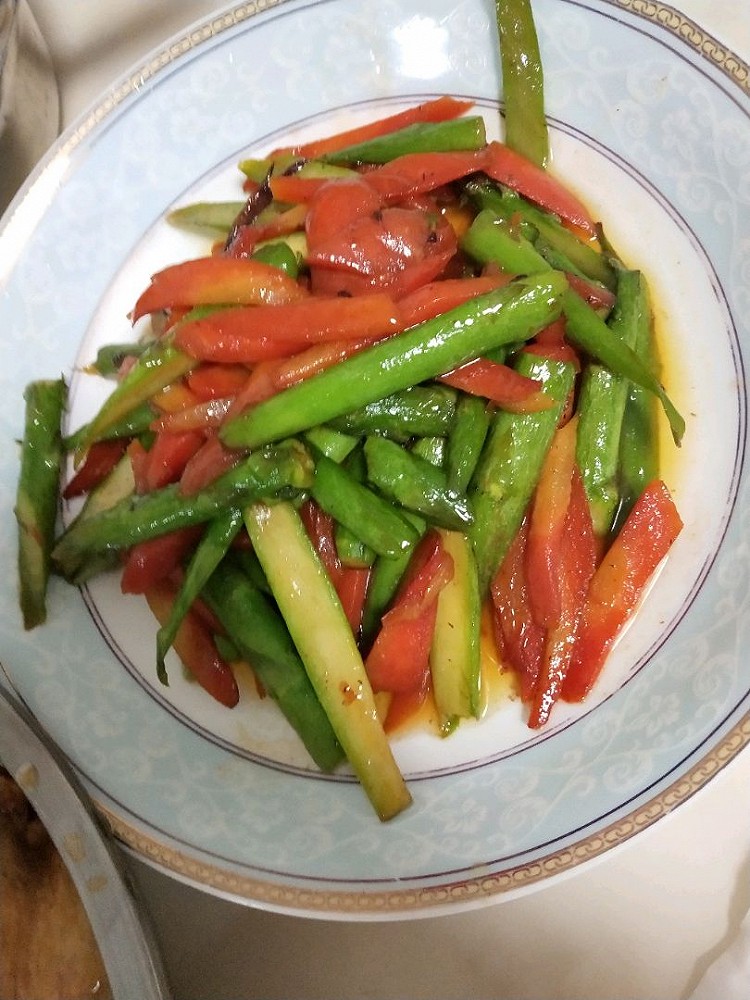 电饭煲柱候鸭，芦笋图2