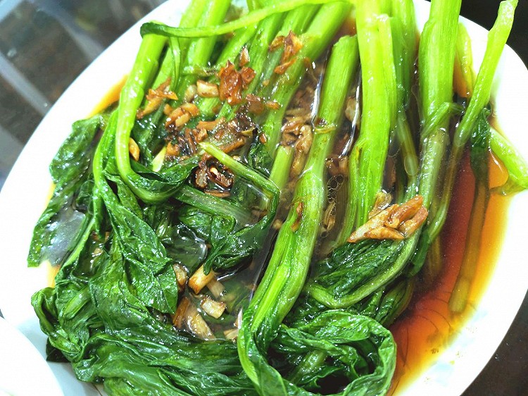 蒸野菜，清蒸鱼，白灼菜心图3