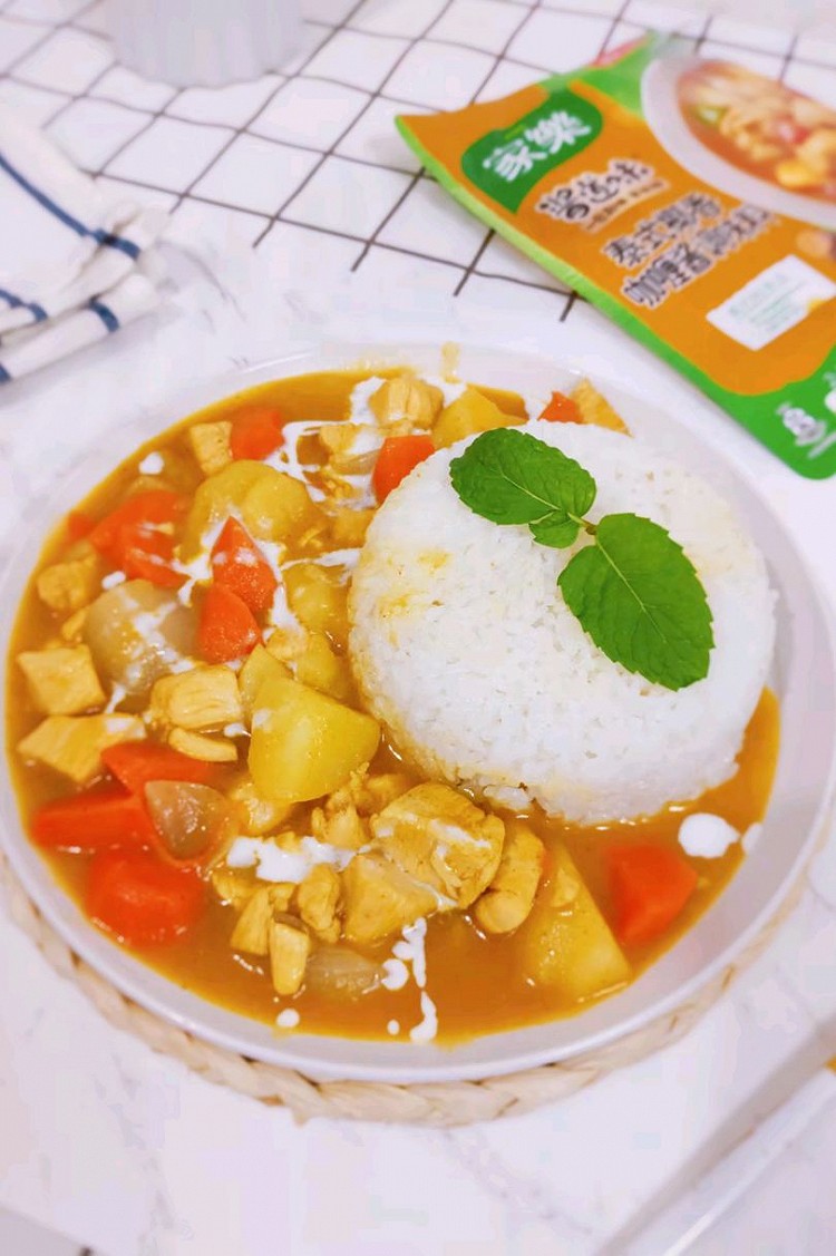 泰式椰香咖喱鸡米饭图4