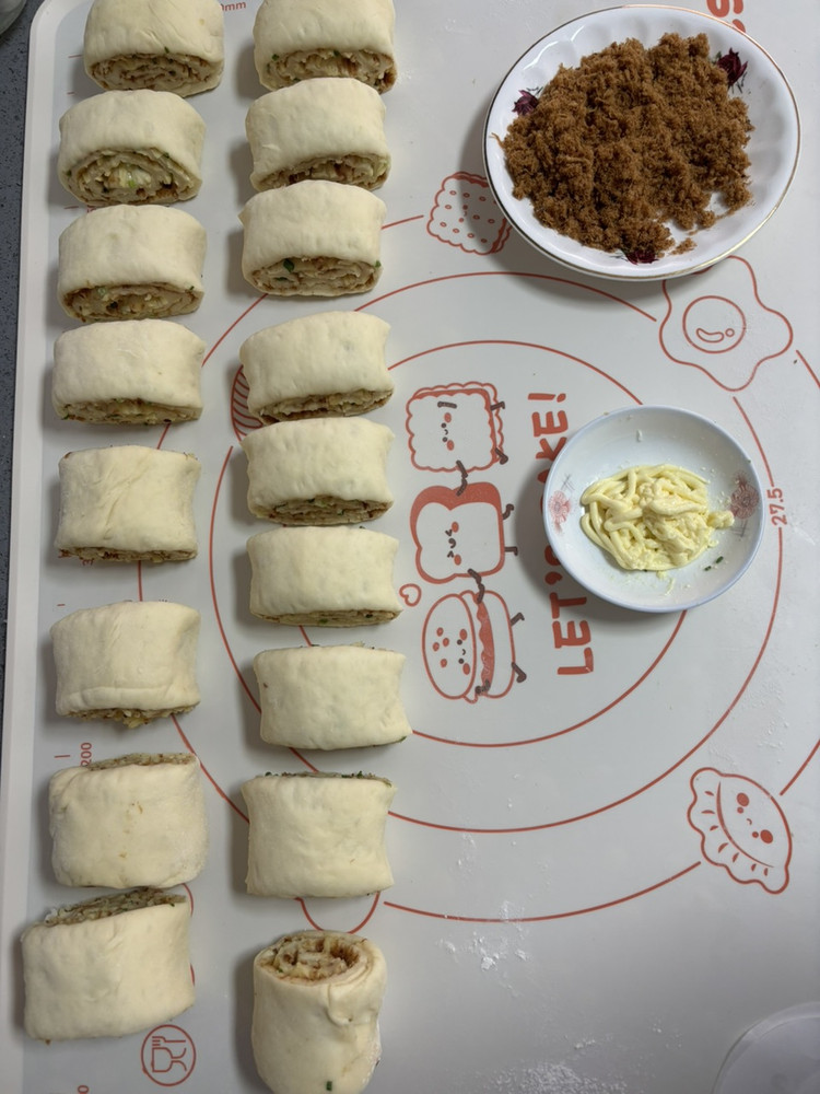 芝士肉松卷馒头图3