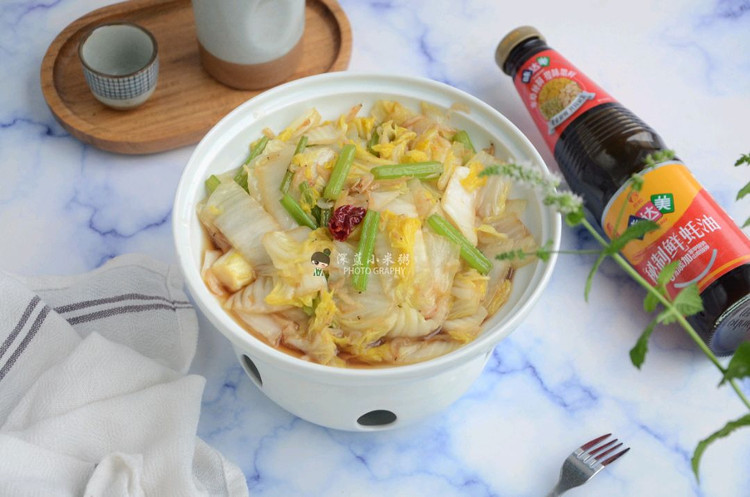 虾皮蚝油白菜图1