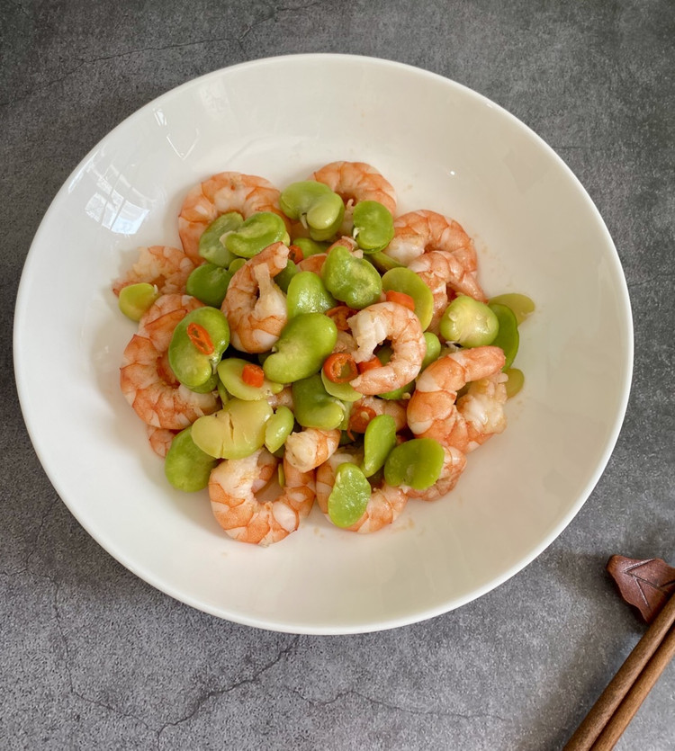 蚕豆炒虾仁🍤图3