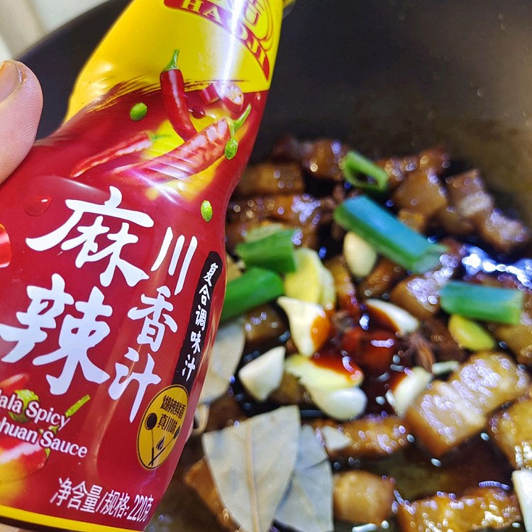 鸿运当头～麻辣红烧肉炖土豆图5