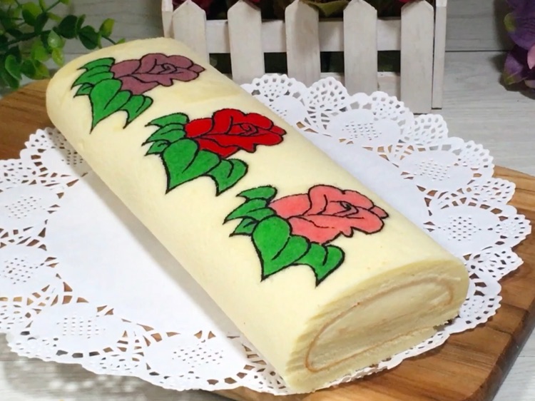 彩绘玫瑰花蛋糕图1