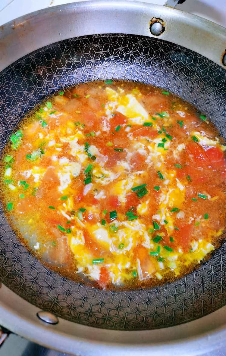 西红柿鸡蛋汤 真实图片