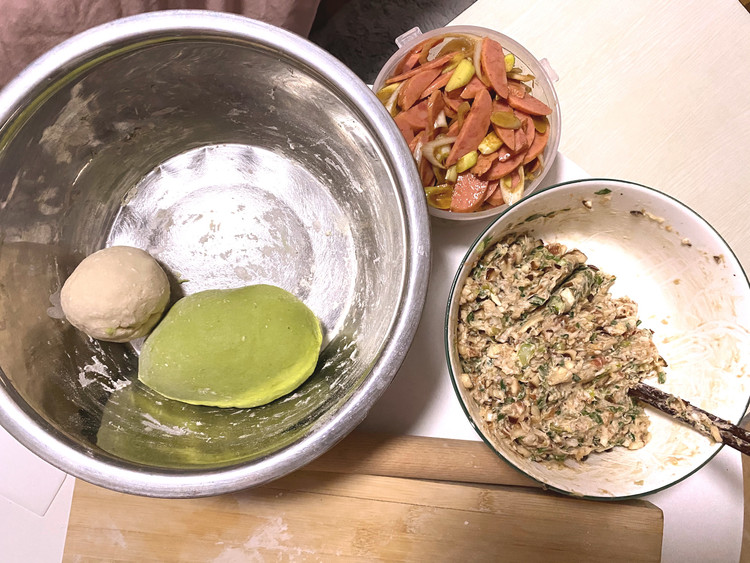 冬至之翡翠饺子，香菇鲜肉韭菜虾仁图2