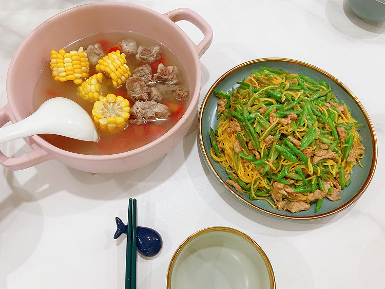 四季豆炒面🍜图1