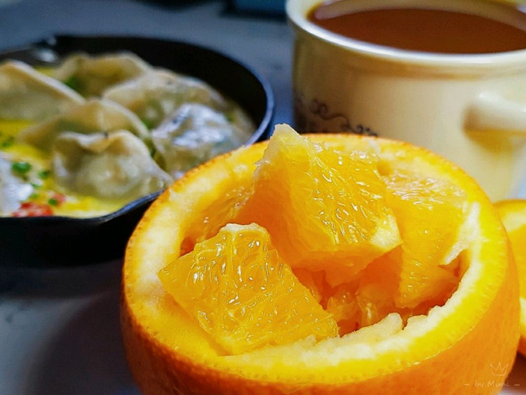 鸡蛋煎饺＋每日鲜橙图2