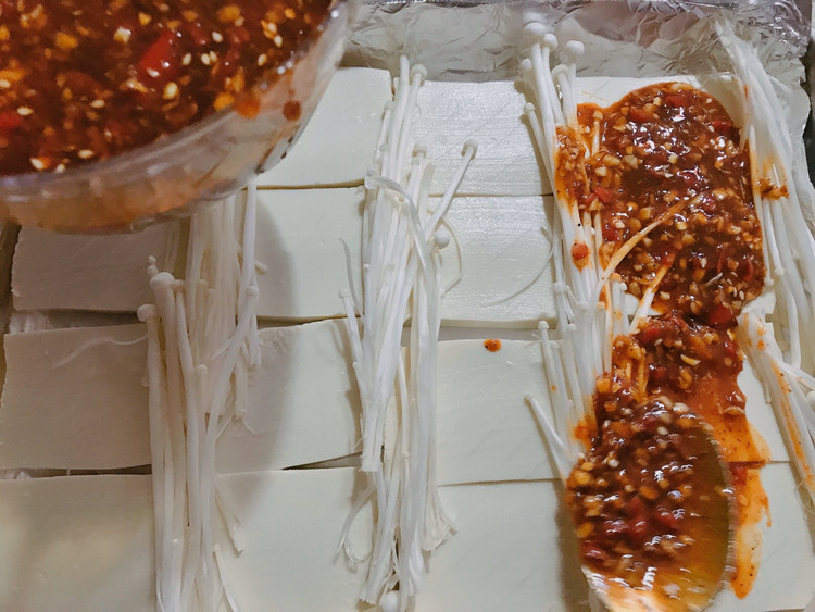 豆腐烤金针菇？金针菇烤豆腐？图5
