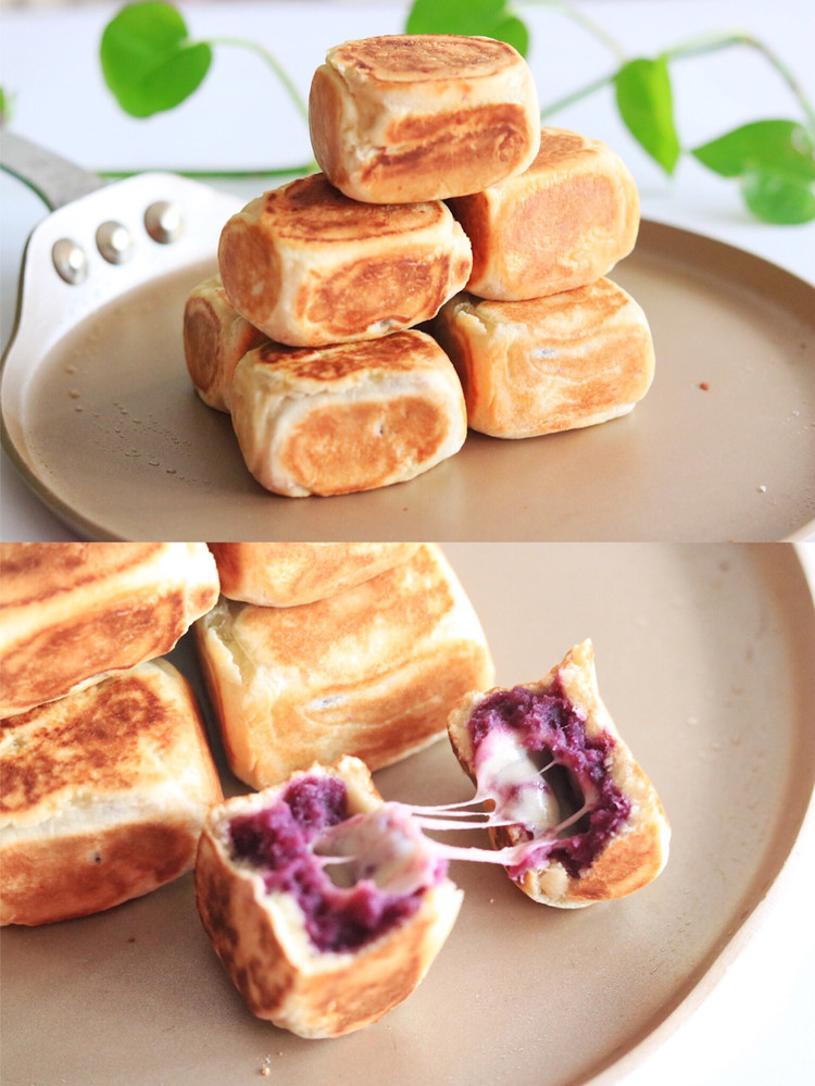 ㊙️外酥里软会拉丝的紫薯仙豆糕，奶酪香浓✅图2