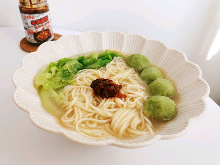 菠菜丸子面图4