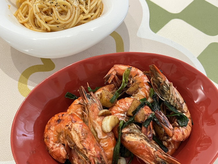 青膏头虾🦐意面🍝图2