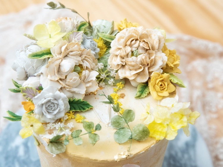 花开富贵，超高级感的韩式裱花蛋糕图3