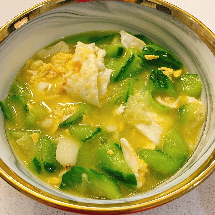 丝瓜鸡蛋汤图1