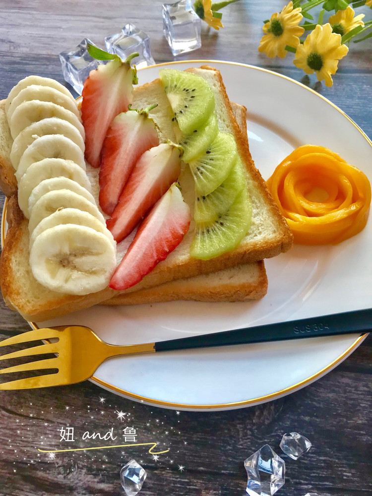 酸奶吐司🍞+牛奶🥛～图2