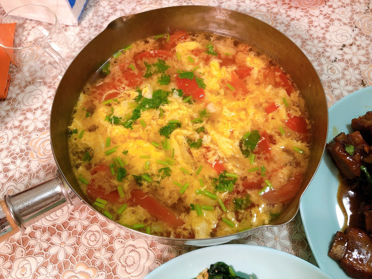 今天的晚餐：红烧排骨，西红柿鸡蛋汤图3