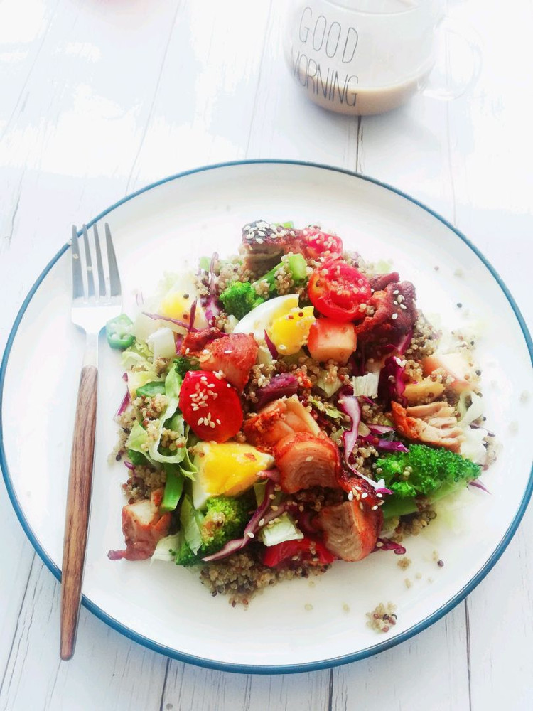 藜麦鸡肉🍖蔬菜🥬水果🍎沙拉🥗图3