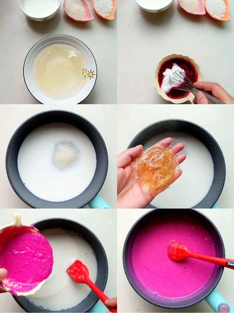 粉粉的火龙果酸奶挞，清爽不腻，酥的掉渣渣图4