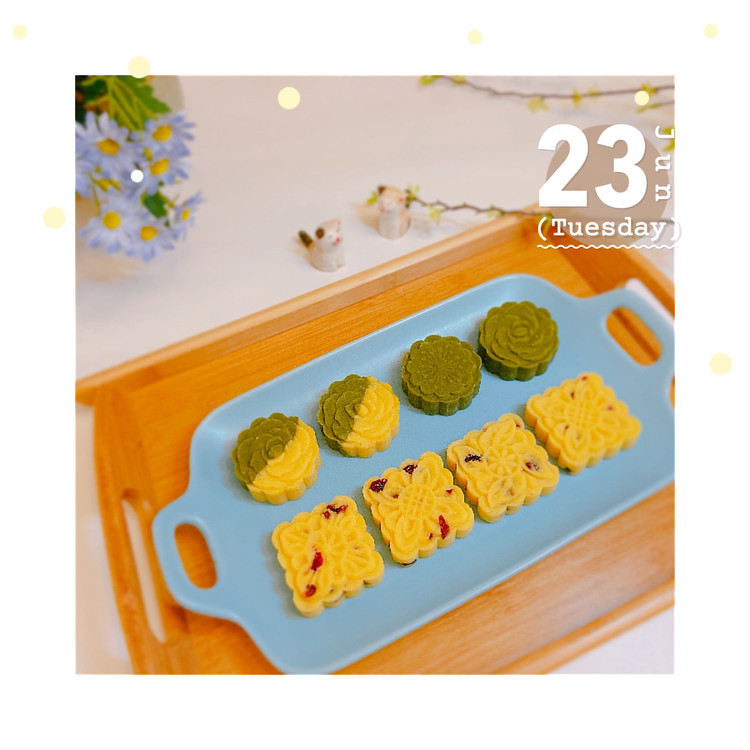 蔓越莓绿豆糕图1
