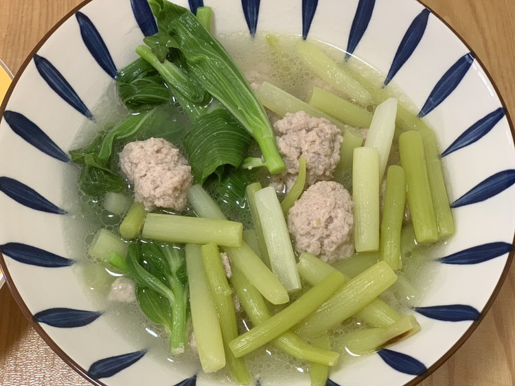 野生山菜牛尾巴煮元子汤+油坛肉烘当季新鲜青豆图2