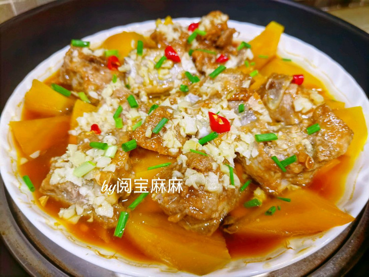 蒜蓉南瓜蒸排骨图2