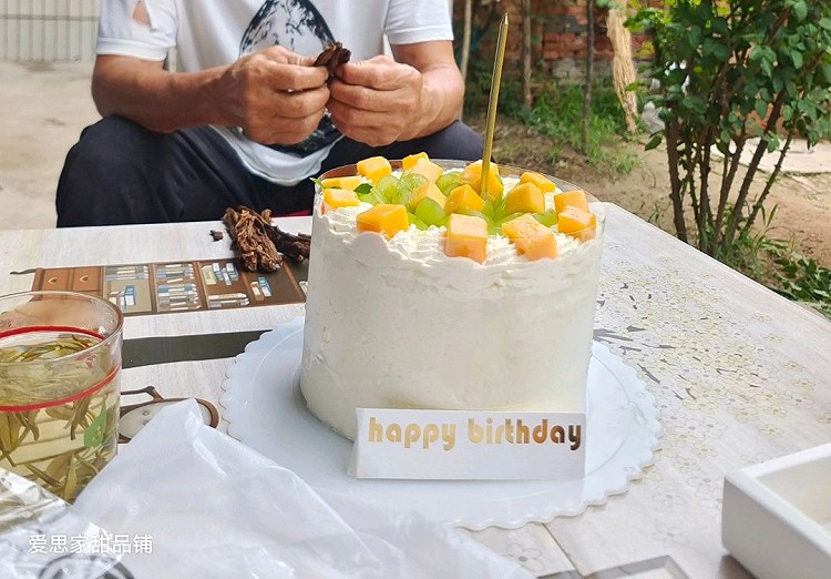 生日蛋糕还是水果的好吃，自己做的，料足图1