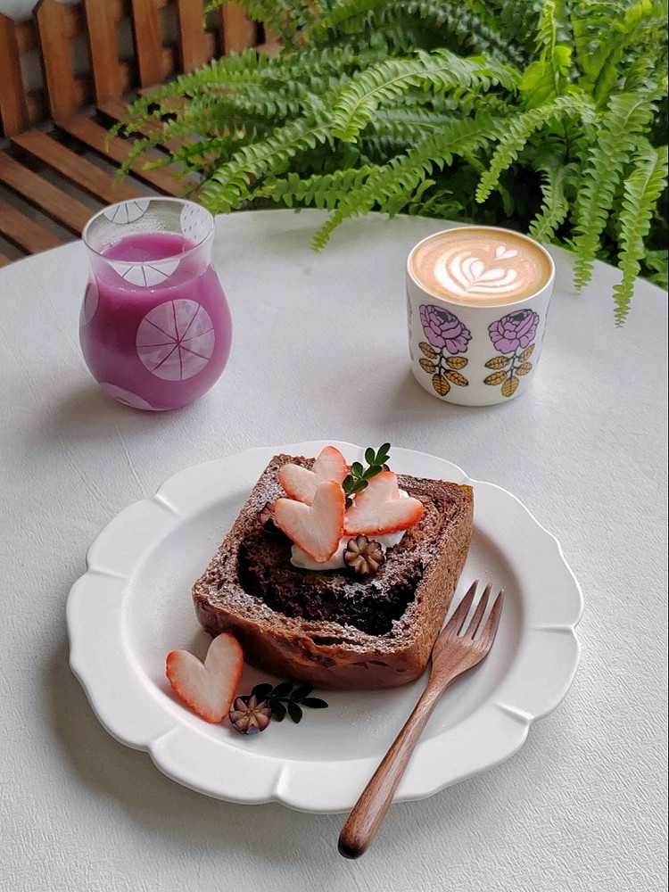 ♡生活再平凡”ʚ也是限量版ɞ「巧克力吐司🍞」「草莓🍓」「紫薯米糊」「咖啡☕」开新豆：棕熊拼配烘培度：中深烘图1