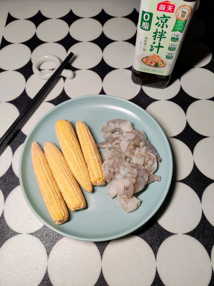 今天分享～快手凉拌虾仁玉米笋图2