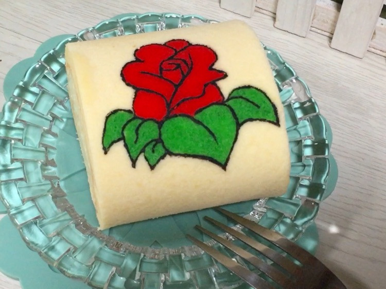 彩绘玫瑰花蛋糕图2