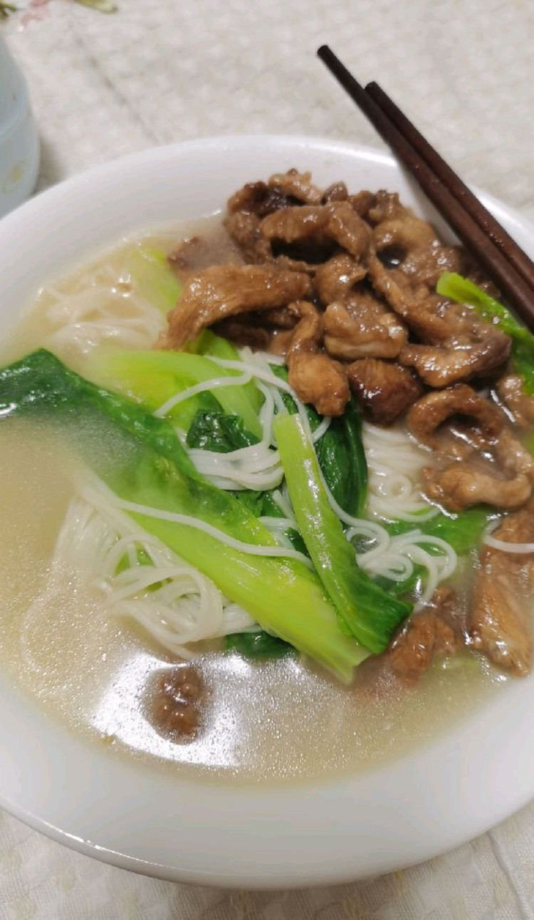 肉丝生菜面条🍜图1