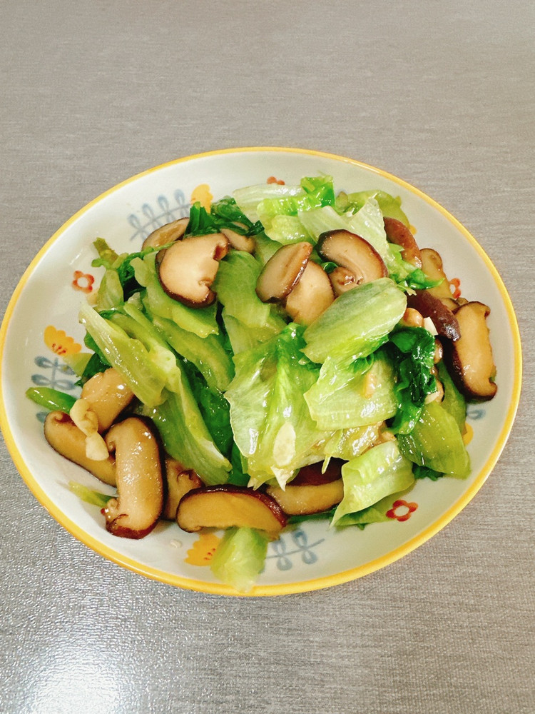 生菜🥬炒香菇图1