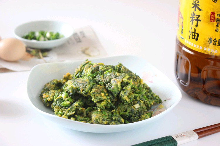 【荠菜炒鸡蛋】清香鲜嫩🥚🥚🥚图2