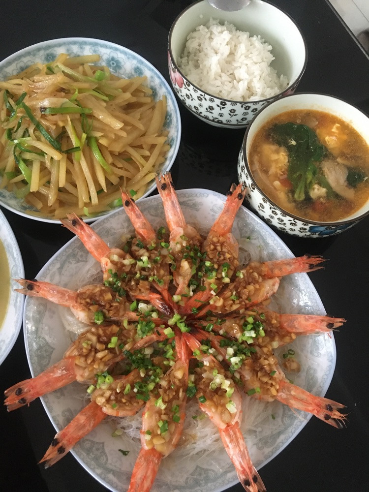 简单美味的蒜茸开片虾?～图1
