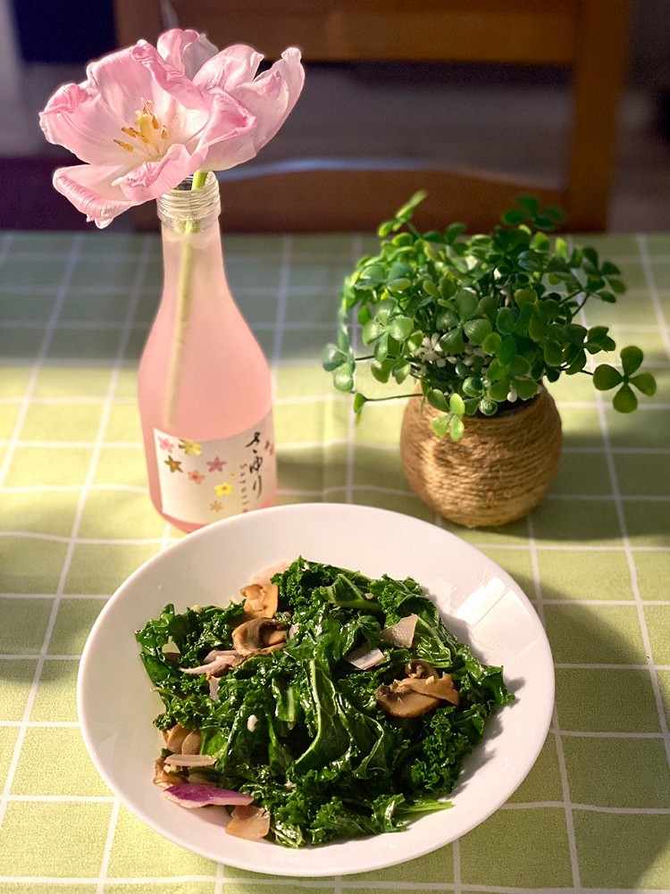 春天减肥菜[清炒羽衣甘蓝kale]图1