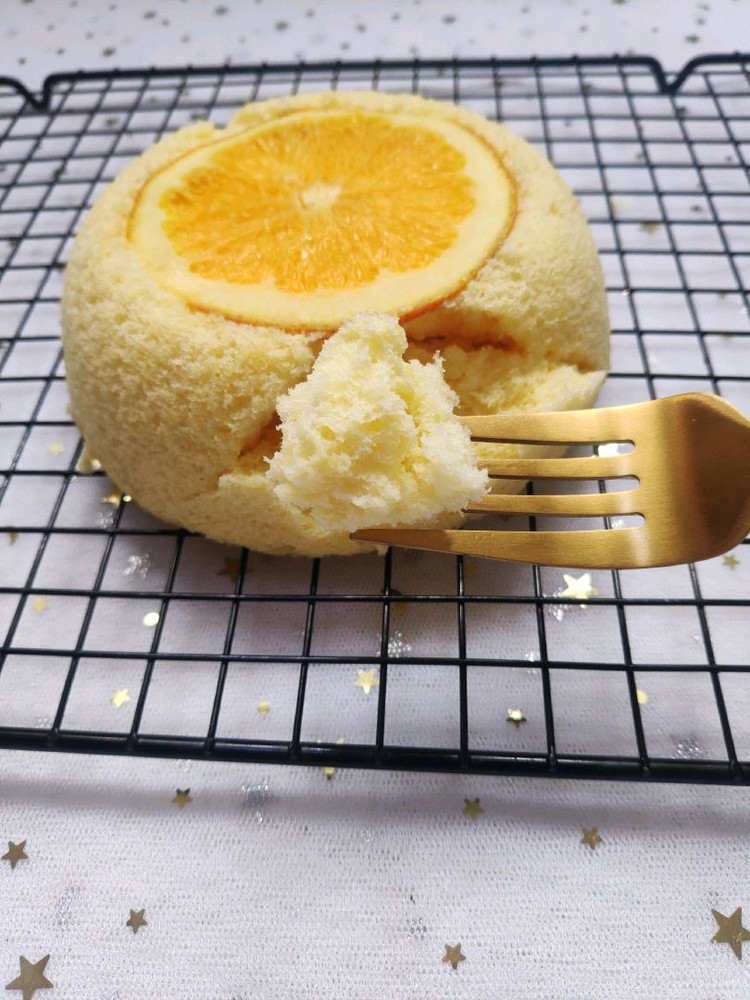 橙子蒸蛋糕图3