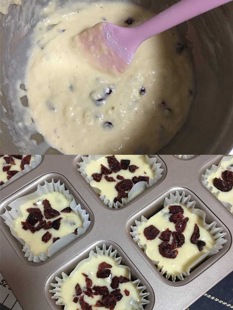 🔥超简单快手的甜品小蛋糕👉🏻蔓越莓麦芬✅图6