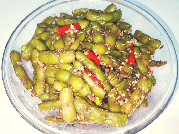 蒜香毛豆图3