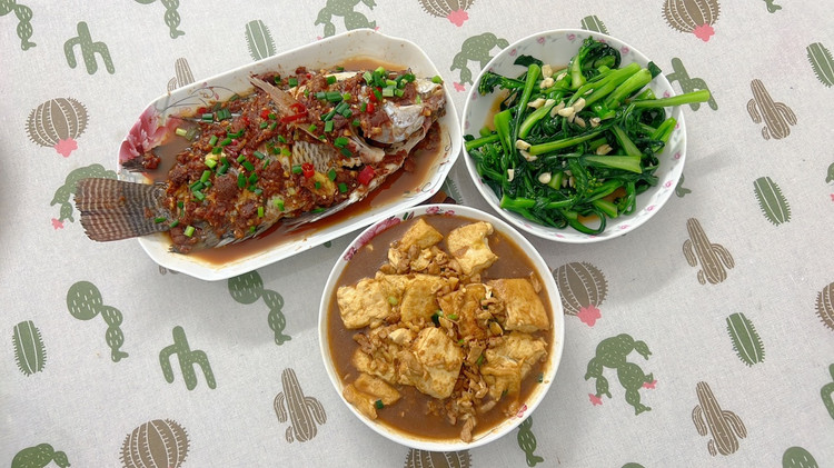 酸梅蒸鱼·肉末豆腐图2