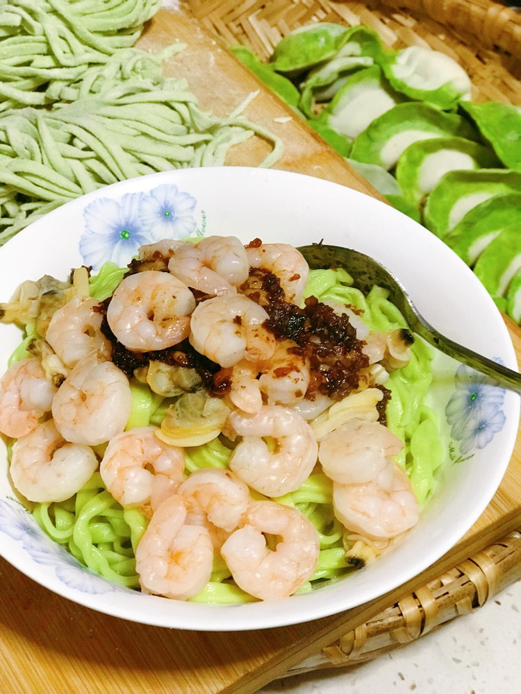 碧绿白菜饺子&海鲜蒜蓉菠菜面图7