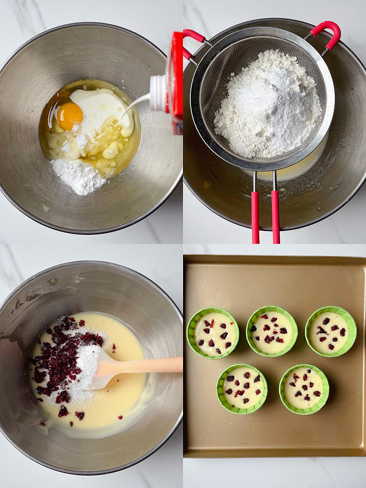 超香‼️免打发、零失败｜蔓越莓麦芬蛋糕图3