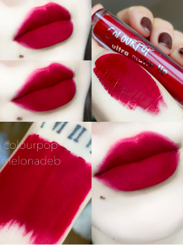 宝藏车厘子红melonade，colourpop哑光唇釉图1