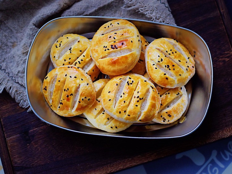 外酥里糯的椰蓉糯米馅老婆饼🔥黄油版超级香图1