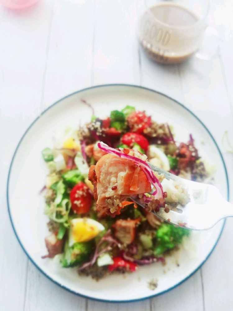 藜麦鸡肉🍖蔬菜🥬水果🍎沙拉🥗图2